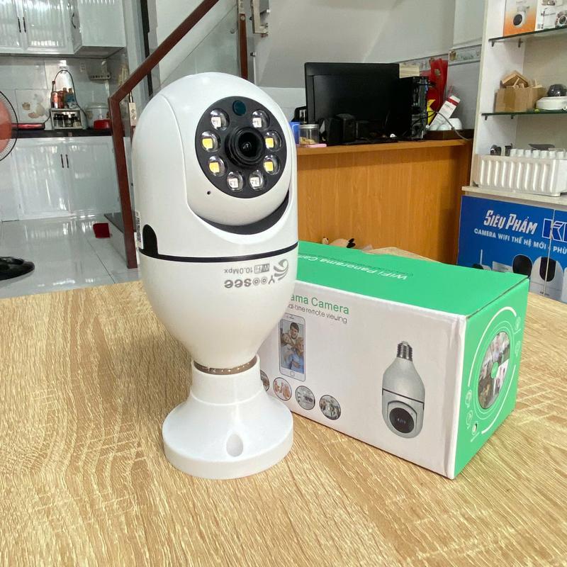 Camera Chui Bóng Đèn Yoosee 10Mpx, Ban Đêm Có Màu, Xoay 360 Độ, Cảnh Báo Chống Trôm, Đàm Thoại 2 Chiều, BH 12 Tháng, Camera Minh Tâm 5