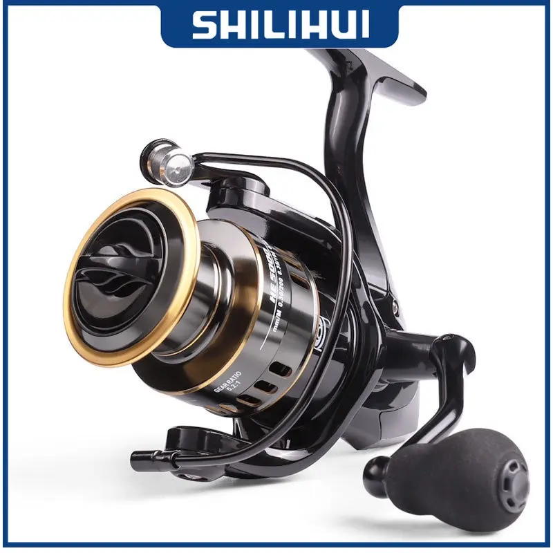 SHILIHUI Reel Pancing Mini 500 800 Max Drag 10kg Metal Spool EVA Grip Spinning Ril 1000 7000 Saltwater Rell 4000 2000 Fishing Tackle Rel Pancing Murah 5000 6000 Alat Pancing Katrol 0