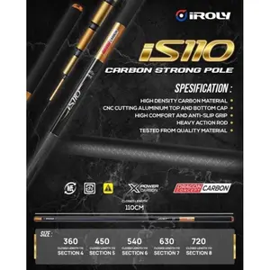 Pole Tegek Iroly IS110 Finesse Rod Carbon 360 450 540 630 CM