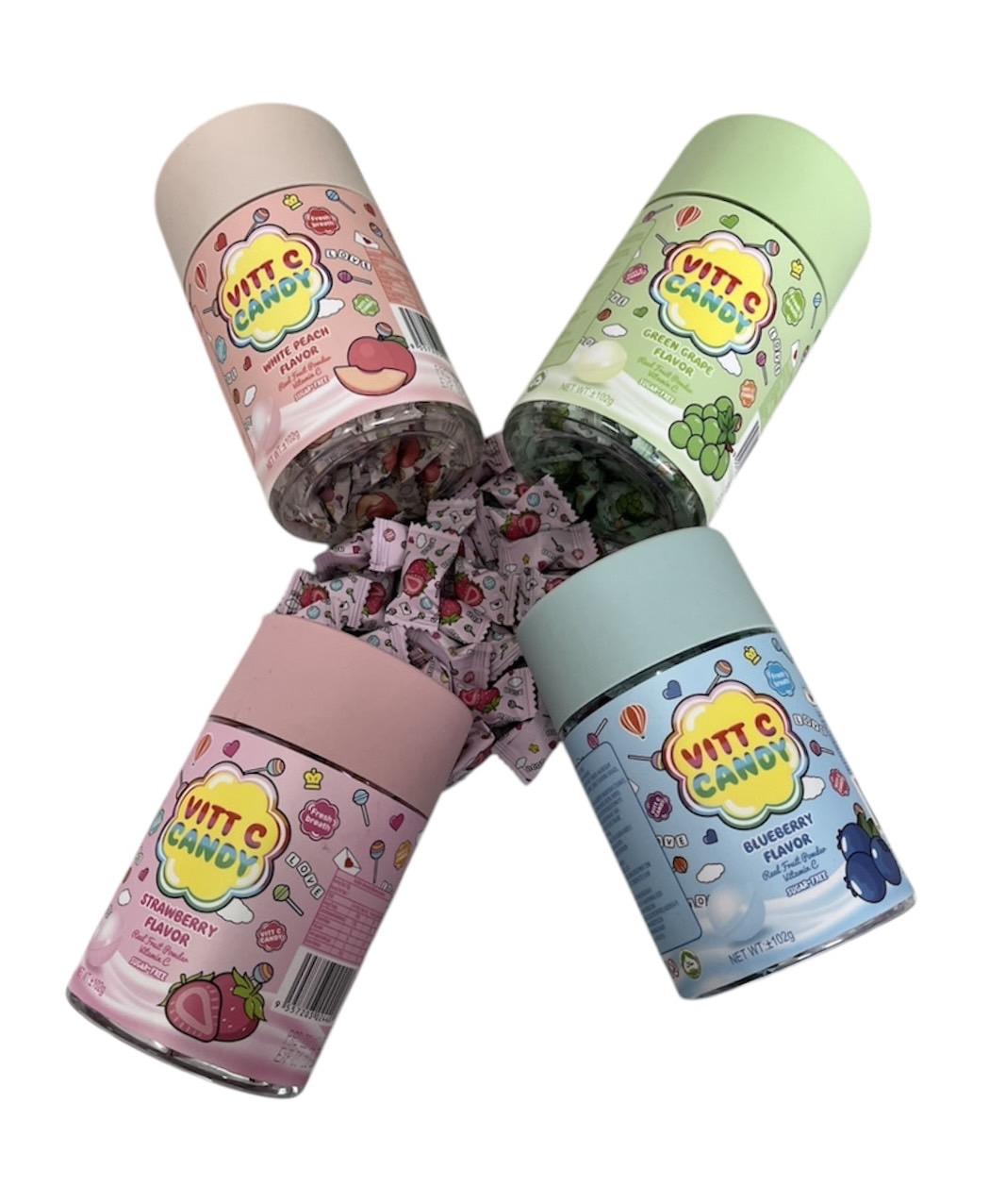 ลูกอม Vitt C candy sugar free 102 กรัม มีประมาณ 100 เม็ด