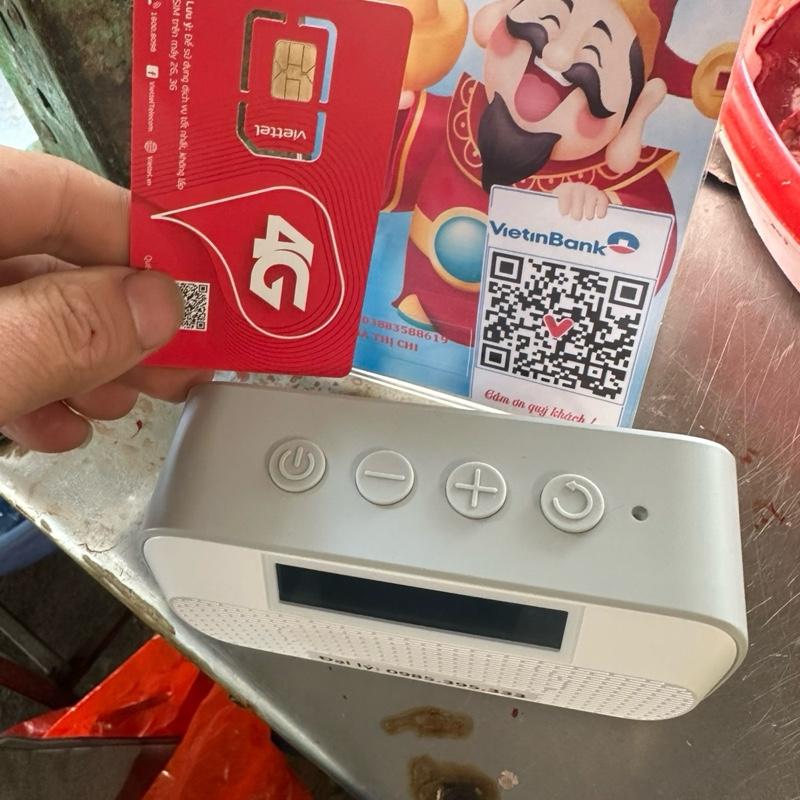 Loa ting ting thần tài- 4G/wifi đọc biến động số tiền tài khoản.loa add được 2 stk ngân hàng khác nhau.vietinbank,vietcombank,bidv,Mb bank,techcombank,tp bank 5