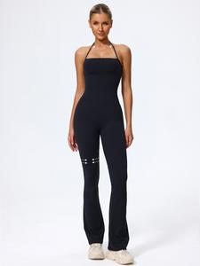 Mono casual sin mangas para yoga de mujer, tela suave de nylon elastano, sin relleno, perfecto para uso diario, entrenamiento al aire libre y ejercicios en el gimnasio
