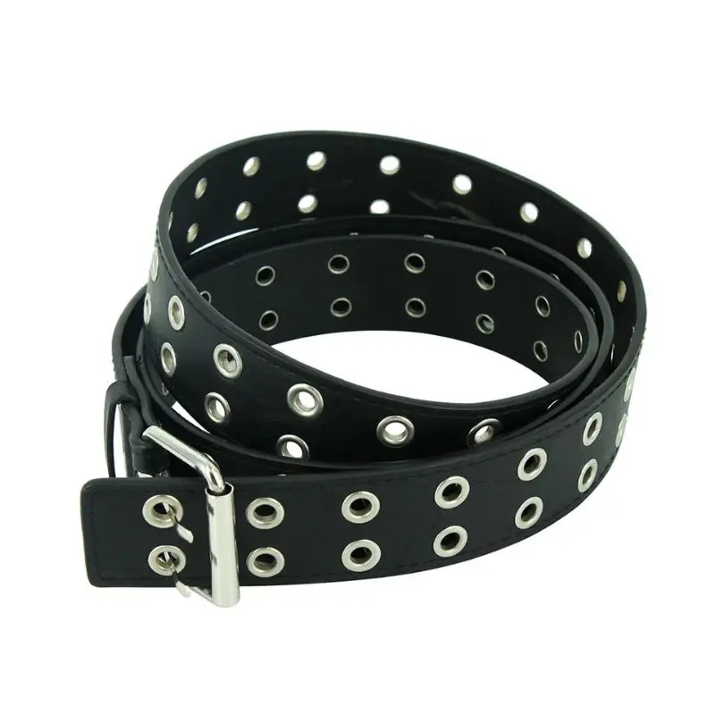 Ring Belt Korea / Double Eyelet Chain Belt / Ikat Pinggang Eyelet / Ikat Pinggang Hip Hop Retro Punk