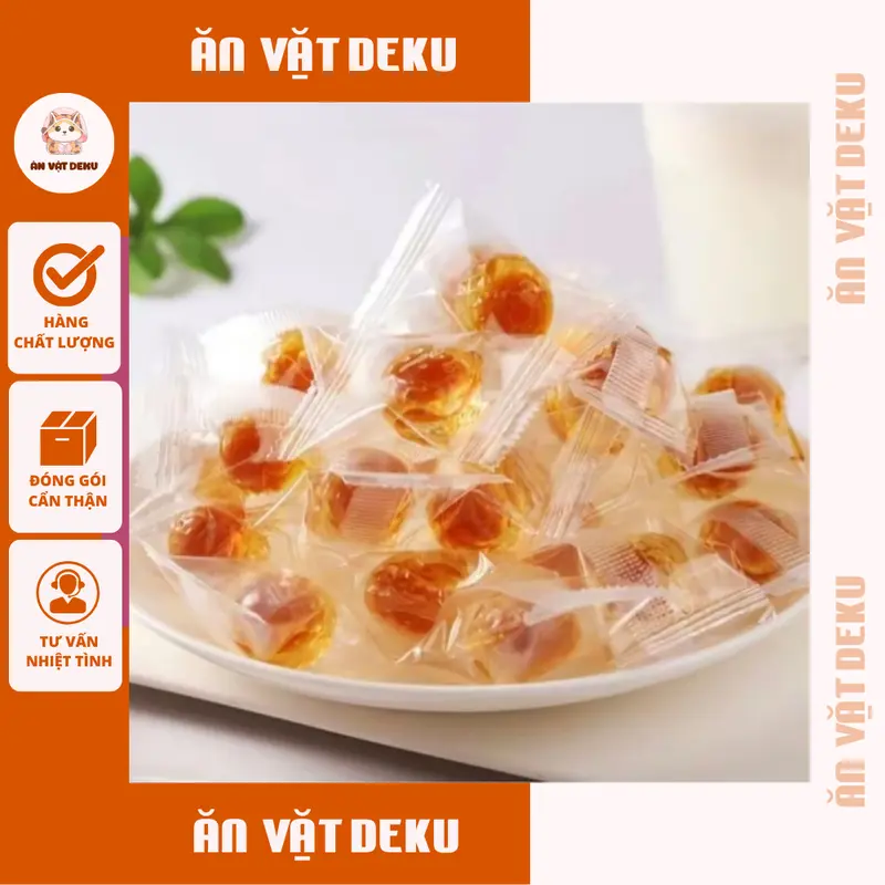 Kẹo Lê An Phế Mật Ong Thanh Nhiệt Tiêu Đờm Mềm Dẻo Thơm Ngon - Ăn Vặt Deku 0