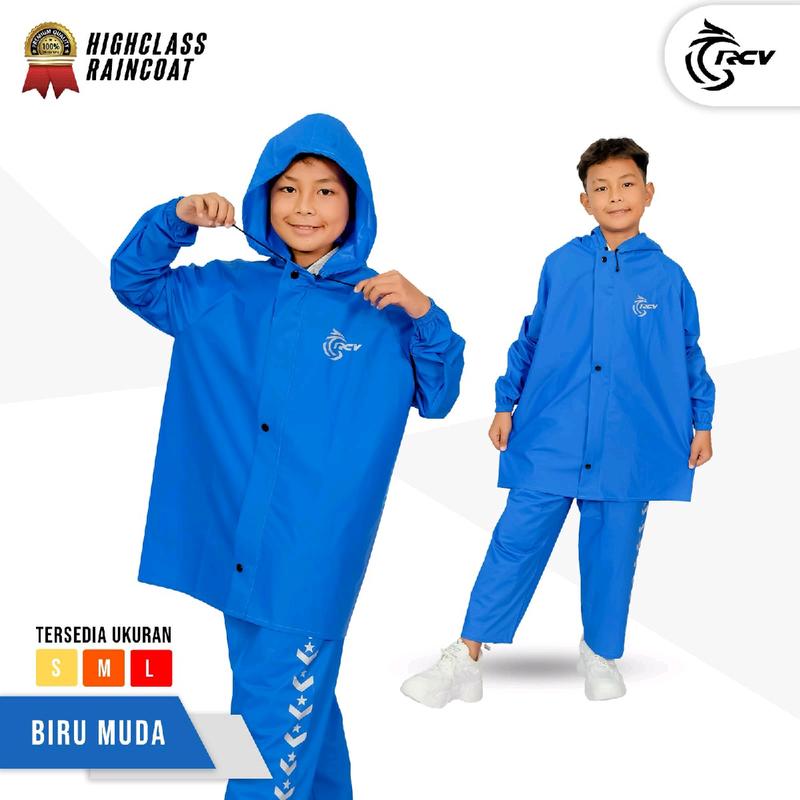 (BELI 1 DAPAT 2 STEL) JAS HUJAN ANAK RAINCOAT KIDS Setelan SD&TK Laki-laki Perempuan Raincoat Best Quality Tebal Kuat Elastis Anti Rembes Mantel 9