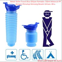 Gambar Botol Toilet Travel Bisa Dilipat Portable 750ml Material PP dengan Penutup Kencang Desain Unisex -Biru - botol toilet dari GiantStore99 Kota Tangerang Selatan 1 Tokopedia