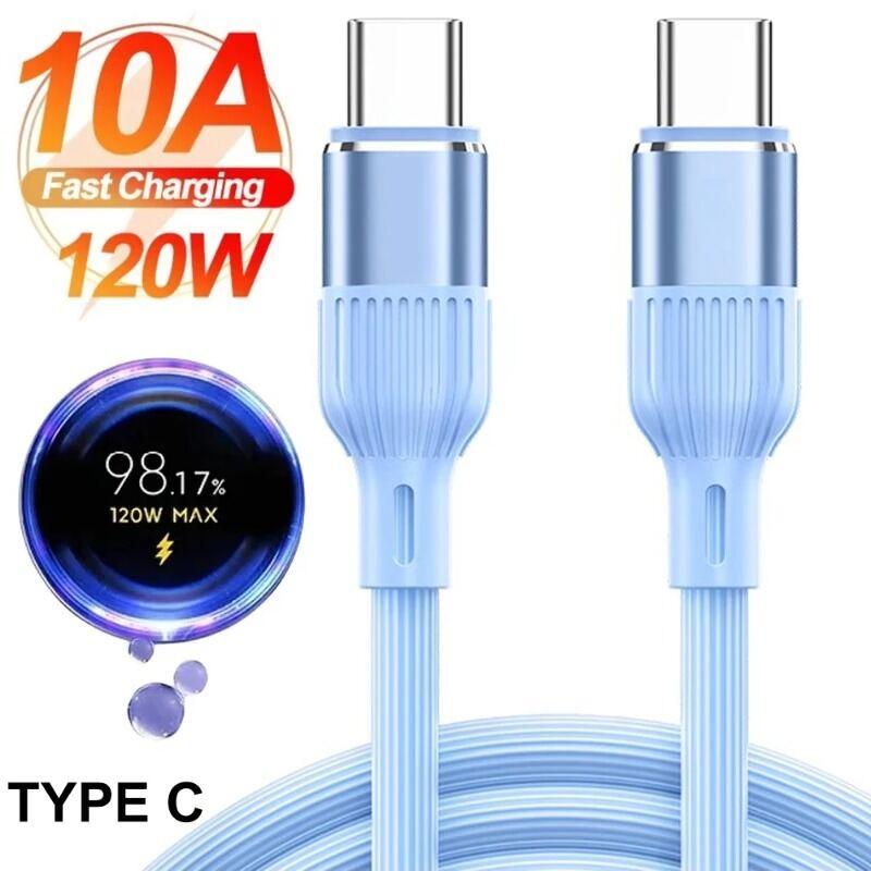 Cáp USB Type C Tốc Độ Cao, 10A, Sạc Nhanh PD, Thích Hợp Cho Điện Thoại Samsung Và Xiaomi, Dòng Dữ Liệu, Cáp Điện Thoại 0
