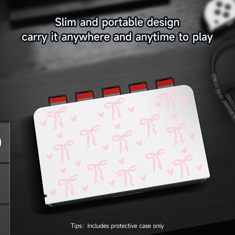 Slim Case Compatible with Switch NS/OLED, Gaming Accessory, ABS Material, Nice Pattern, Protective Case, Hard Shell Accessory Set 3