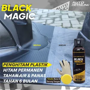 Black Magic Penghitam Body Kasar Motor Dasboard Plastik Body Kasar Mobil - Auto Detailing