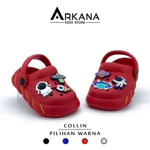 Sandal anak laki-laki bayi boys model astronot terbaru 8 bulan - 6 tahun - Aqmar store 01 Merah Biru