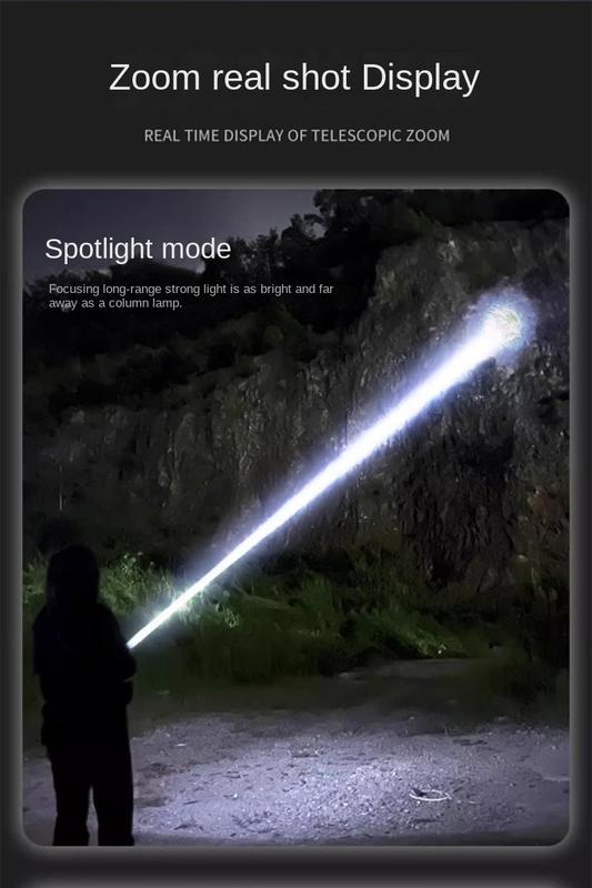 Product Introduction of Strong Light Flashlight USB Charging Light Super Bright Long-range Flashlight Mini Portable Flashlight Multifunctional Outdoor Light Outdoor Camping Light 25