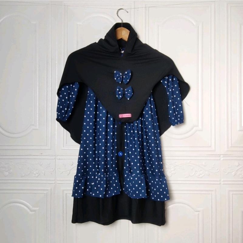 gamis anak perempuan polka gamis syari maxi plan original 4