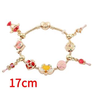 สร้อยข้อมือเซเลอร์มูน สไตล์ญี่ปุ่น ดีไซน์การ์ตูนอนิเมะ เครื่องประดับโลหะผสมลูกปัด DIY มาใหม่ ไอเดียของขวัญสุดพิเศษ