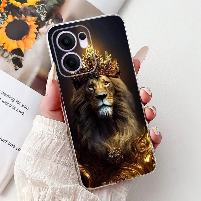 Ốp Mới Cho OPPO Reno13 F, Ốp Chống Sốc, Thiết Kế Hình Nhện, Hổ Và Sư Tử Hoạt Hình Dễ Thương, Ốp Điện Thoại, Tương Thích Với Reno 13F 5G CPH2699, Có Ốp Lưng Sốc 3