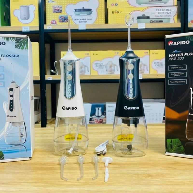 Máy tăm nước cầm tay Rapido 5 đầu tăm thay thế - Bảo Hành 12 Tháng