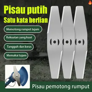 Pisau Pemotong Rumput Elektrik 6” (150mm) – Pisau Lurus, 8 Buah, Aksesori Pemotong Rumput