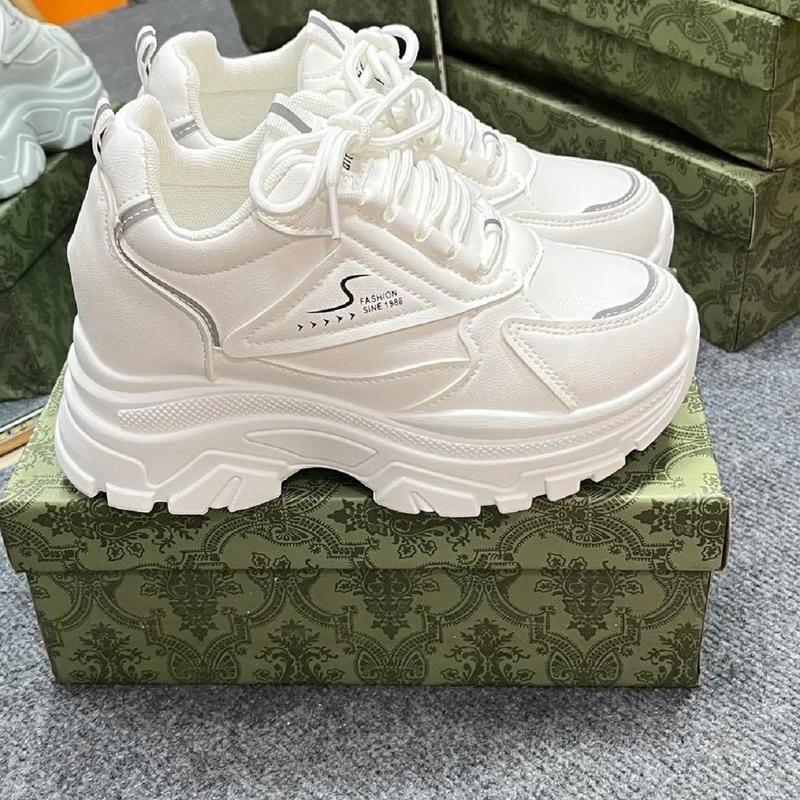Giày Thể Thao Nữ 9 Phân Hàng Nhẹ Mã 28 .Nhẹ Êm , Thoáng Khí ( Nên Tăng 1 Size Phom Nhỏ) Sneaker Đế Độn , Nâng Đế
