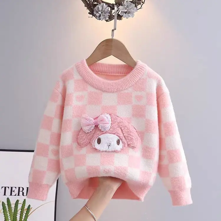 Áo Len Áo Chui Đầu Cho Bé Gái, Hàng Mới Về Thu Đông, Áo Len Clow M, Dày Dặn, Phong Cách Phương Tây, Thích Hợp Cho Trẻ Em, [306-402], Năm 2024