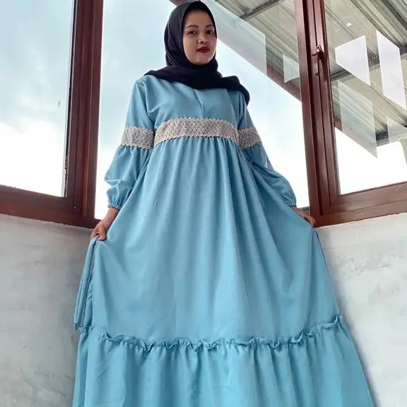 gamis trand 2022 gamis renda danik maxy by el shinta