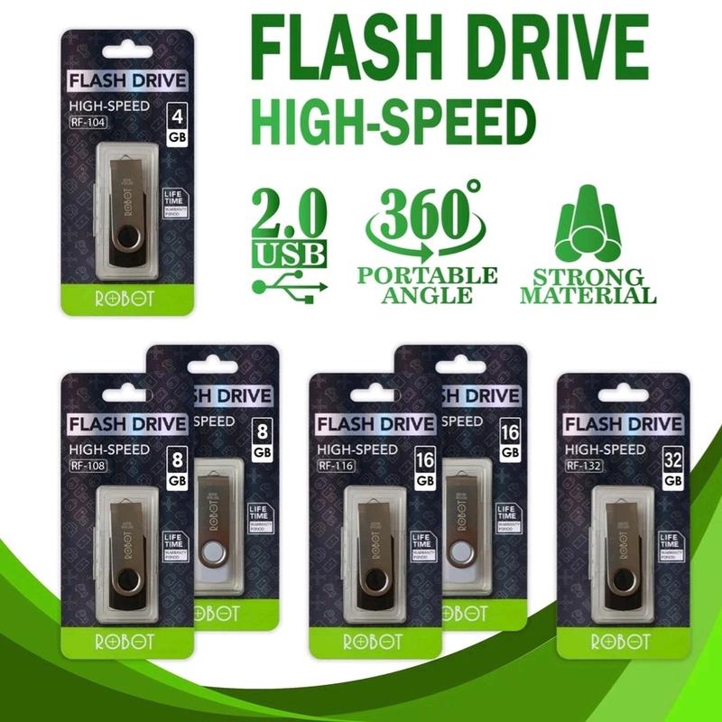 Flashdisk Robot 8GB 16 Gb 32Gb Usb Flashdisk 2.0 Original Metal Otg ...