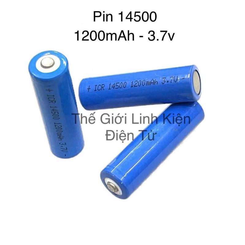 Pin sạc 14500 3.7v 1200mAh cho laptop pin dự phòng và đèn pin