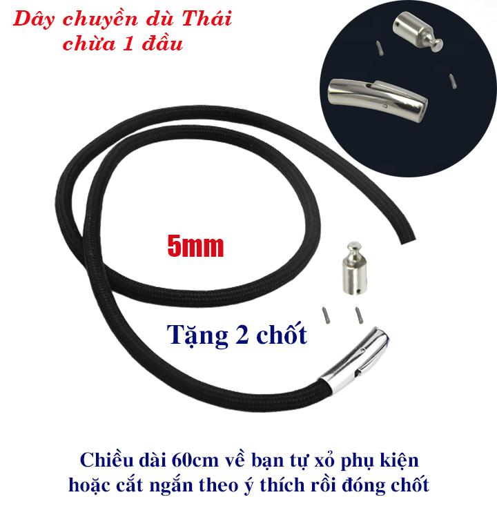  Dây chuyền dù thái cao cấp khóa vip chừa 1 đầu để bạn tự chốt theo ý bạn tặng thêm 1 chốt 