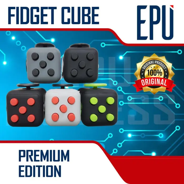 Fidget Cube Premium Edition Fidget Toy Anti Stress Toy Mainan Fidget