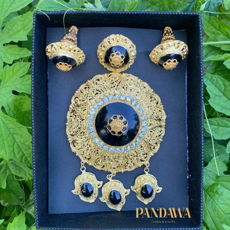 Pandawa Jewelry - Alpaka Bali Motif "Donat Single” cocok untuk Acara Pernikahan/Pertunangan/Busana Adat 1
