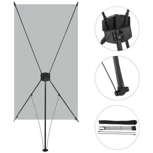 Chân Standee X sắt khung standee chữ X kiểu Hàn Quốc Phụ Kiện Camera Phụ Kiện Camera 0