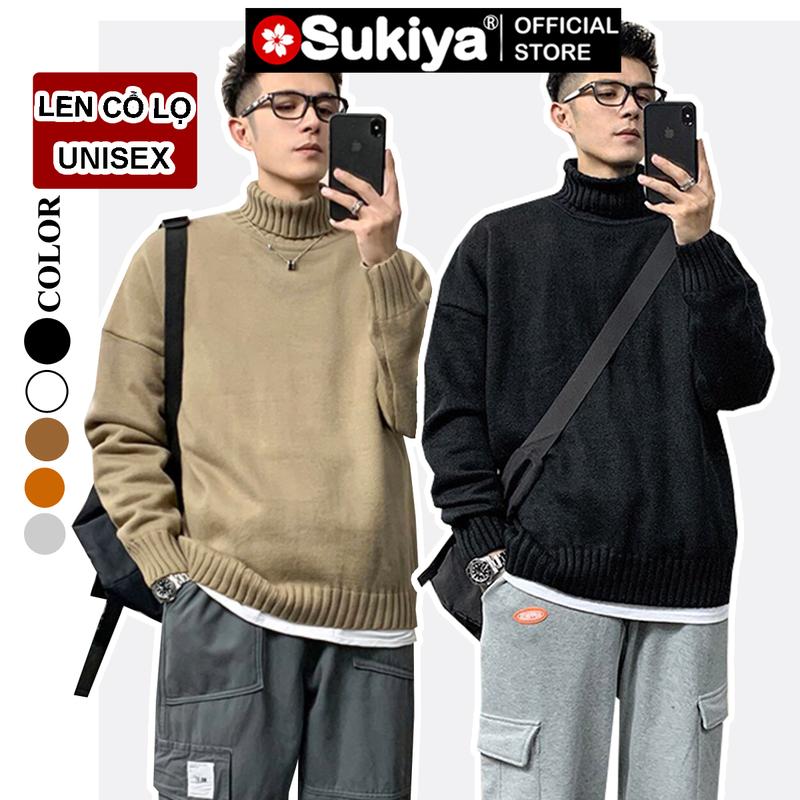 Áo Len Nam Cổ Lọ BASIC SUKIYA  Chất Dày dặn Mẫu mới Nhất 2023 AL52 Menswear
