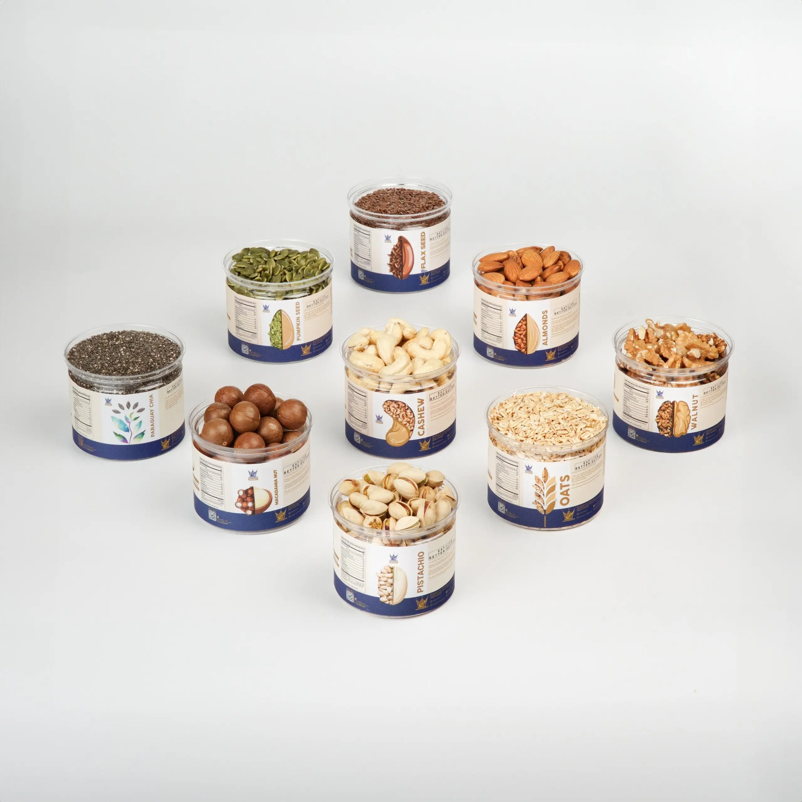 Vuayenmach Ngũ cốc Mini Size Chất lượng Premium Hữu cơ  dinh dưỡng , Healthy , Nấu sữa , Ăn vặt , Mẹ Bầu lọ óc chó ngũ cốc & yến mạch