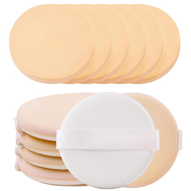 12 Pcs Round Makeup Sponges with Air Cushion Powder Puff, Latex-free ...