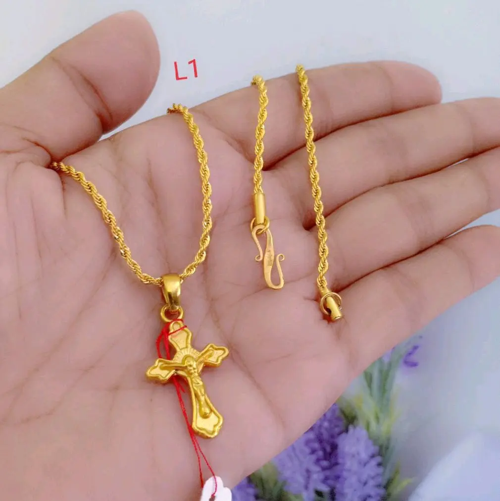 Kalung salib titanium