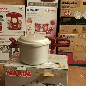 Panci presto Teflon 20 cm  4 liter Maxim presto tidak cepat panas white