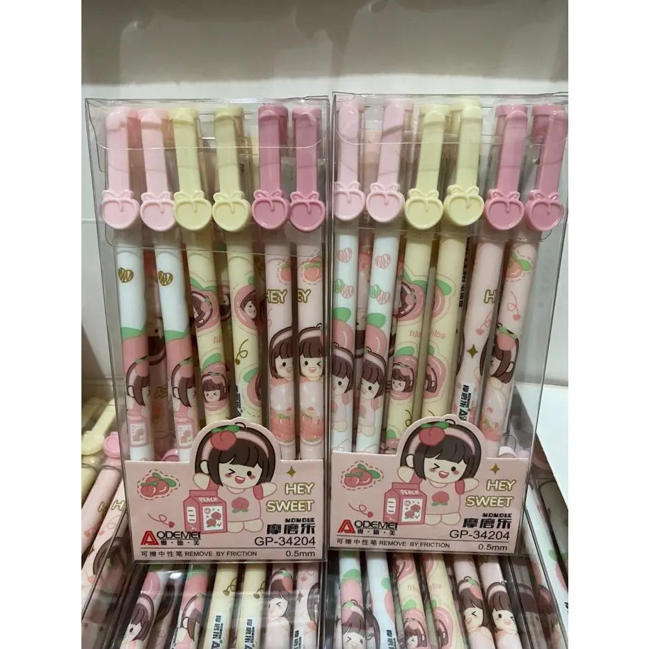 pen bisa hapus karakter merek Aodemei isi 12 pcs - 34204