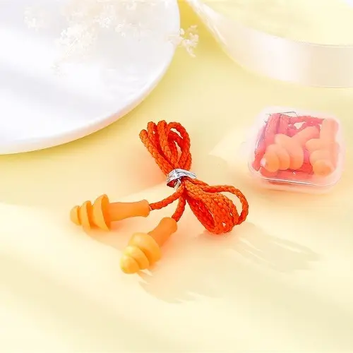 Nút bịt tai chống ồn cao cấp đựng hộp, nút bịt tai chống nước khi đi bơi, (Gồm 2 nút) 6