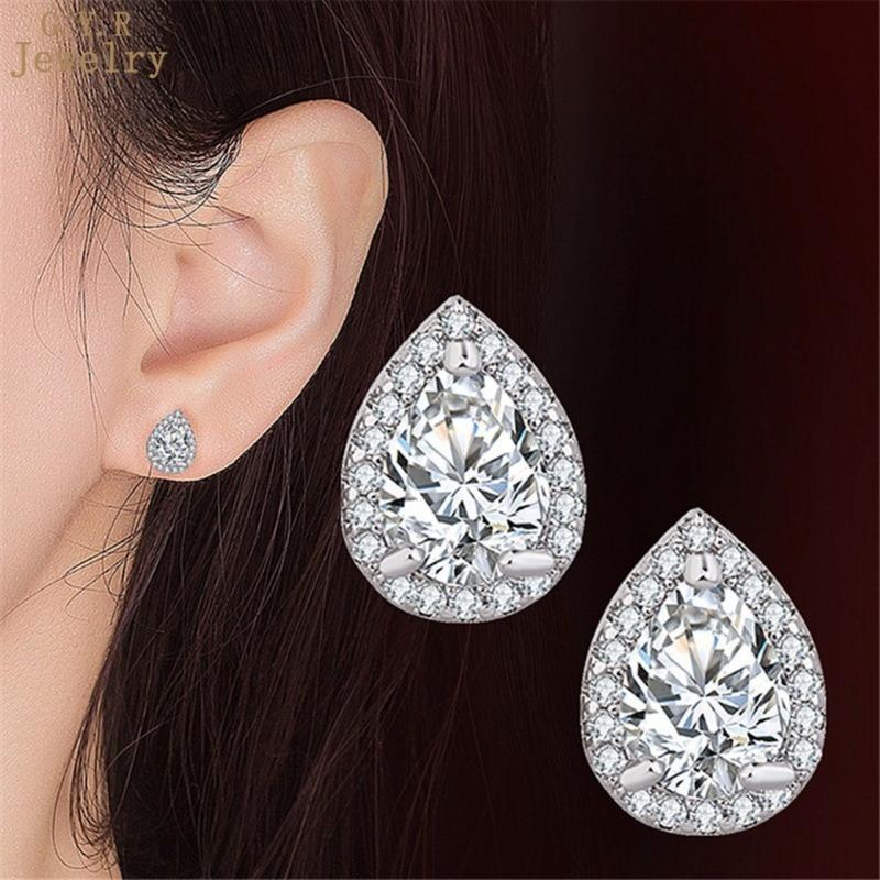 Product Introduction of Khuyên Bông Khuyên Tai Đinh Tán Hình Giọt Nước Moissanite Khảm Sáng Tạo, Giấy Chứng Nhận GRA Miễn Phí 41