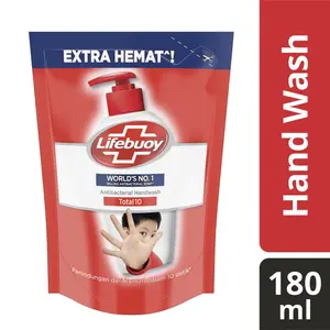 Lifebuoy Sabun Cuci Tangan Total 10 Refill 180 Ml