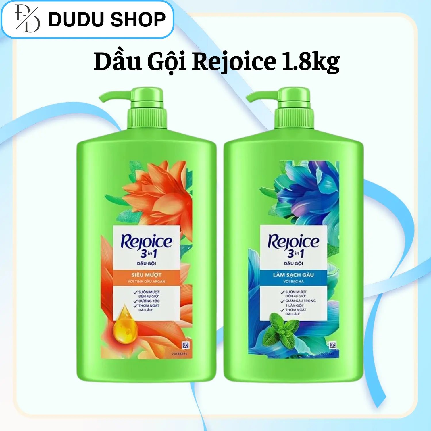 Dầu Gội Rejoice chai 1800ml Siêu Mượt/Làm Sạch Gàu.