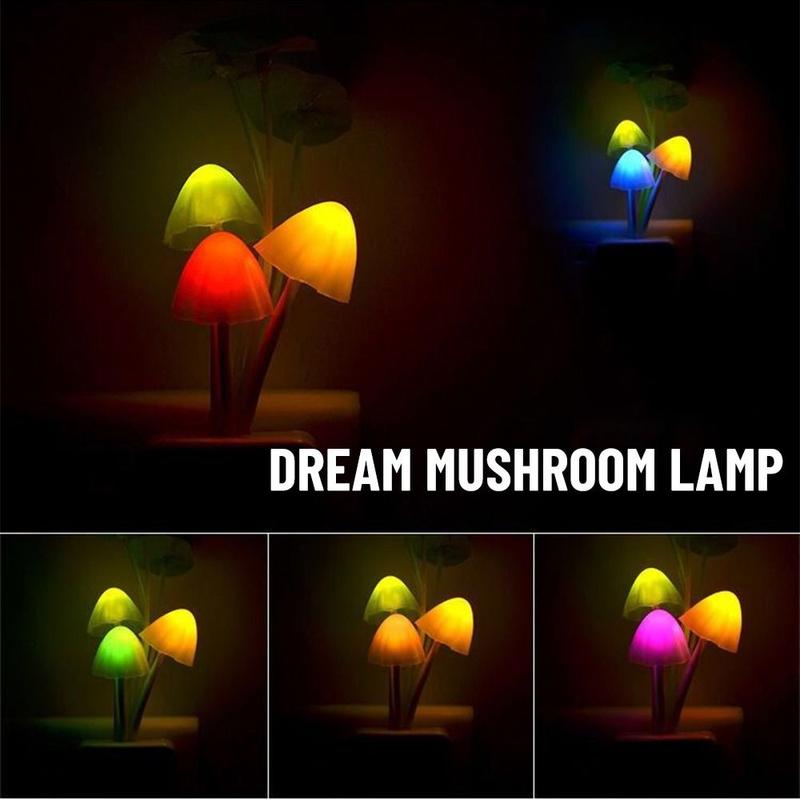 Product Introduction of Lampu Malam Kecil, Buatan Tangan, Berwarna-warni, Lampu Bunga, Lampu LED, Lampu Malam Cendawan, Lampu 3D, Reka Bentuk Ruffle Segitiga Cendawan, Sesuai untuk Palam US EU, Reka Bentuk Asal 22