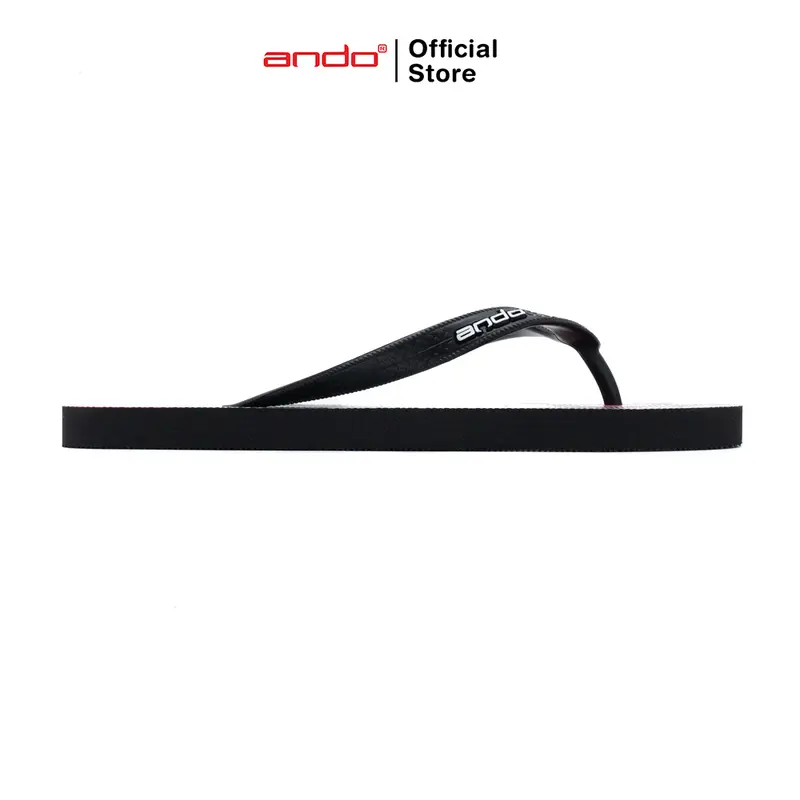 Ando Official Sandal Jepit Whisper Wanita Dewasa - Hitam 2