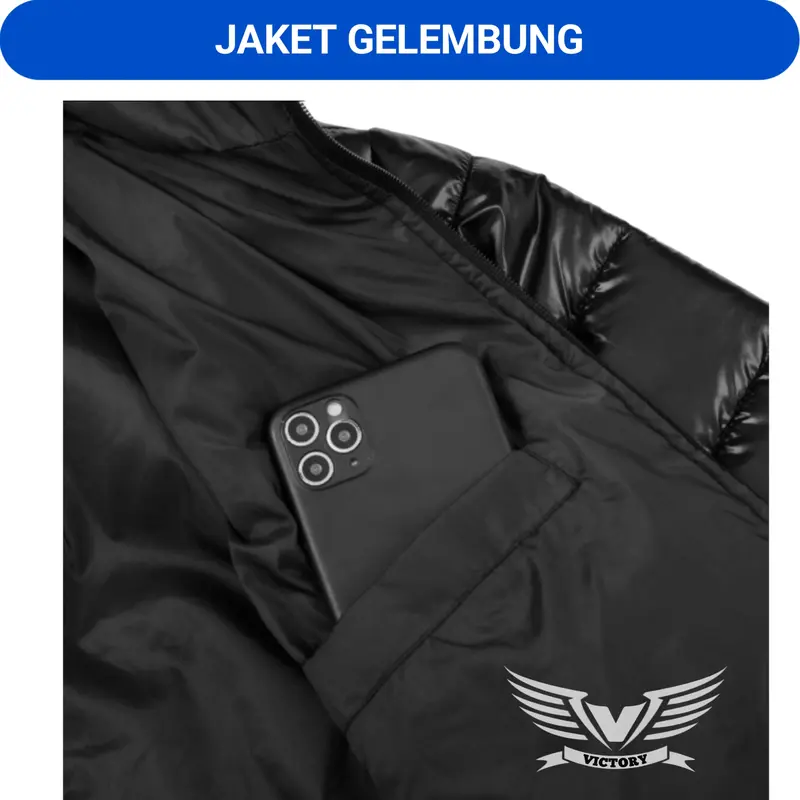 JAKET GELEMBUNG - JAKET PUFFER WINTER  - JAKET PARASUT TAHAN ANGIN - Jaket Parasut Musim Dingin Nyaman Pria Wanita Waterproof 7