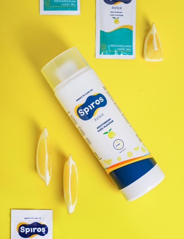 Spiros Mouthwash Yuzu Flavour Bottle 500 mL - Obat Kumur Penghilang Bau Mulut Ampuh 1