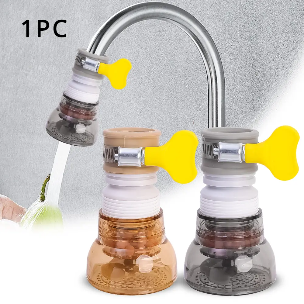 1Pc 360°Swivel Extension Kitchen Faucet Aerator Telescopic Hose Sprayer Filter Diffuser Water Saving Nozzle Bath Faucet Connector  Household  Accessory