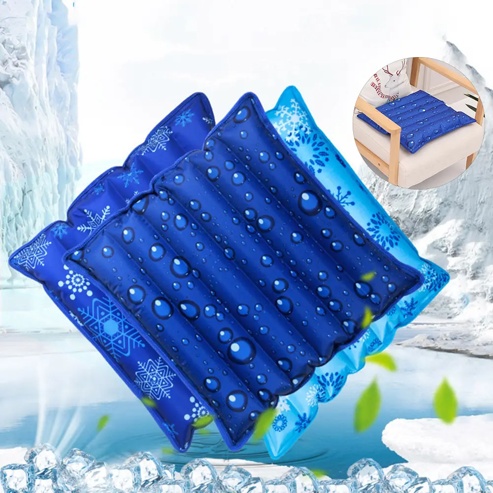 Đệm Làm Mát Ewbgasyr-Snowflake, In Nhỏ Giọt, Đệm Làm Đầy Nước Và Đá, Đệm Ghế Xe Hơi Gia Đình, Gối Làm Mát