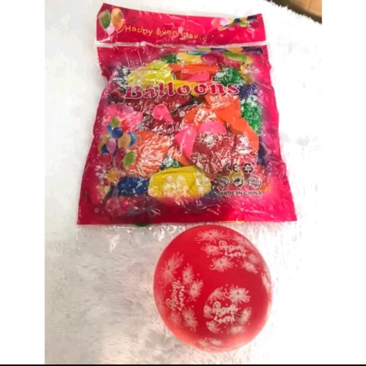 ballons happy birthday 12 inch isi 100 pcs
