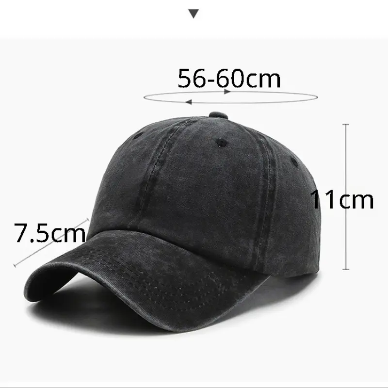 2023 New Vintage Washed Cotton Baseball Cap Parent Kids Sun Hats  Baseball Cap Male Outdoor Student  Hat Duck Tongue Hat Hip Hop Gorras Cap