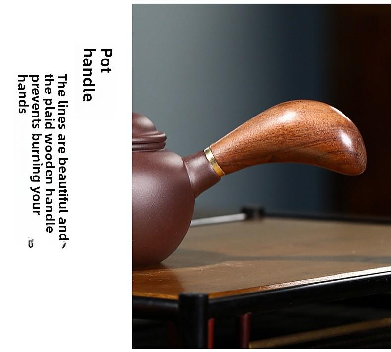 Product Introduction of # Purple Clay Pot# [Lifetime Fidelity] Yixing Purple Clay Pot Pure Handmade Famous Authentic Tea Brewing Size Capacity Yixing Original Yixing Clay Teapot Tea Set Purple Clay Handmade Vintage Tang Yu Pot Household 12