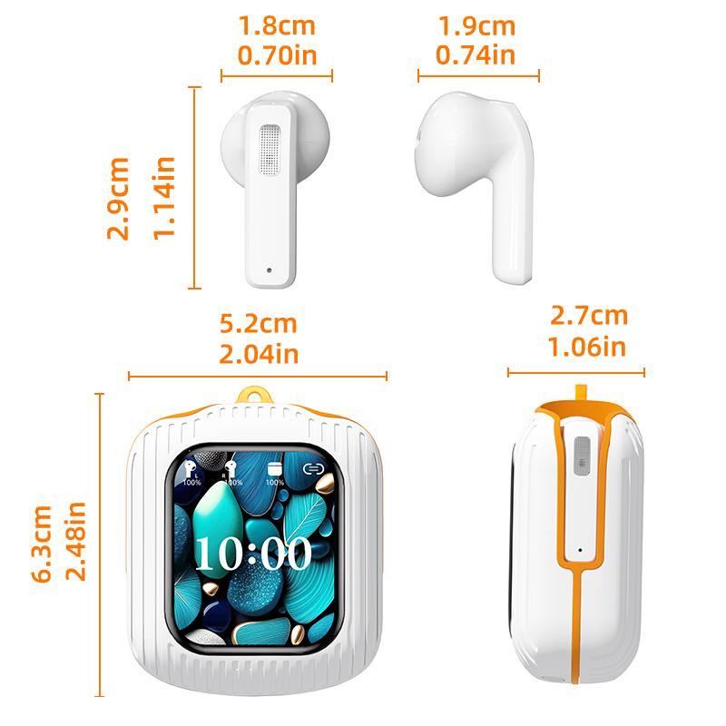 Product Introduction of Wireless Earphone, 1 Count In-ear Design Noise Cancelling Headphone with Charging Case, Bluetooth-compatible Earbuds for Sports & Gaming, Audio 1