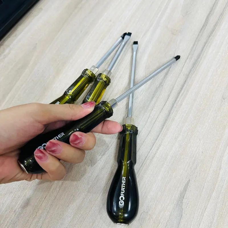Combo Tô vít đóng Go Futher, tô vít đóng dẹp và tô vít đóng bake, size 6mm, 8mm (-)(+), các kích thước dài ngắn (100mm và 150mm và 200mm) 4